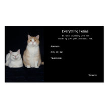 Customizable Pretty Cats Business Cards
