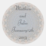 Customizable Pretty Lacey Round Sticker