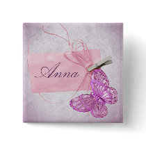 Customizable Pretty Pink Butterfly Design