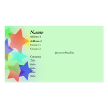 Customizable Profile Card: Star Spangles Business Card