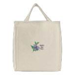 Customizable Purple Butterfly Tote Bag