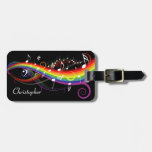 Customizable Rainbow White Music Notes