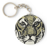 customizable realistic tiger face. keychains