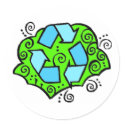 Customizable Recycle Earth Day Tees, GIfts stickers