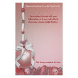 Customizable Red Ornaments Stationery