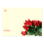 Customizable Red Rose Bouquet Floral Gift Tags Business Card Templates