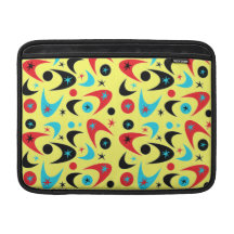 Customizable Retro Boomerangs & Starbursts Sleeve For MacBook Air