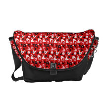 Customizable Retro Boomerangs & Starbursts Messenger Bag