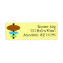 Customizable Retro Return Address Label