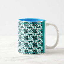 Customizable Retro Ovals Coffee Mug