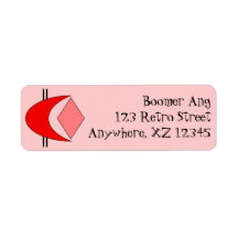 Customizable Retro Return Address Label