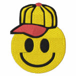 Customizable Retro Smiley Face with Hat Tees embroidered shirts