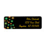 Customizable Retro Starbursts Return Address Labels