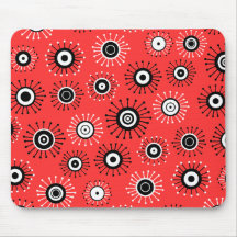 Customizable Retro Starbursts Mouse Pad