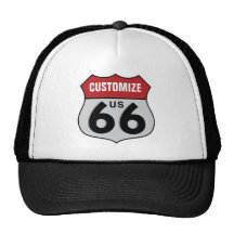 Customizable Route 66 Trucker Hats