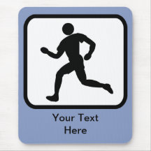 Customizable Runner Logo Mouse Pad