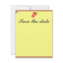 Customizable Save the date sticky note Personalized Invitation