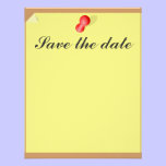 Customizable Save the date sticky note invitations