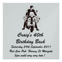 Customizable Scooter Boy Birthday invite