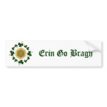 CUSTOMIZABLE!  Shamrocks - Gold Irish Celtic Bumper Sticker
