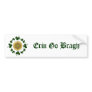 CUSTOMIZABLE!  Shamrocks - Gold Irish Celtic Bumper Sticker