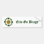 CUSTOMIZABLE!  Shamrocks - Gold Irish Celtic Bumper Sticker
