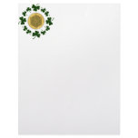 CUSTOMIZABLE!  Shamrocks - Gold Irish Celtic letterhead