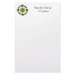 CUSTOMIZABLE!  Shamrocks - Gold Irish Celtic Custom Stationery
