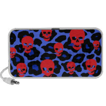 Customizable Skully Leopard iPod Speakers