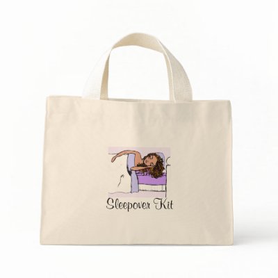Customizable Sleepover / Slumber Party Kit Bag by lulubelle82