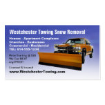 CUSTOMIZABLE Snow Plowing Business Cards