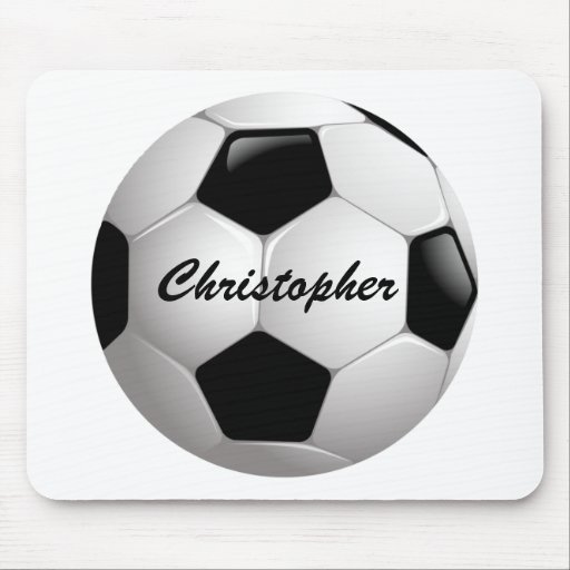 Customizable Soccer Ball Mouse Pads