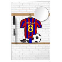 Customizable Soccer Shirt (blue and red )