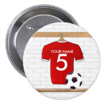 Customizable Soccer Shirt  Party award Buttons