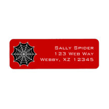 Customizable Spider Web Labels