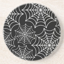 Customizable Spider Webs Beverage Coaster