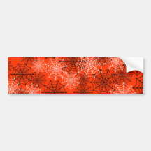 Customizable Spider Webs Bumper Stickers