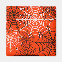 Customizable Spider Webs Refrigerator Magnets