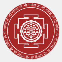 Customizable Spiritual Shree Yantra Sticker