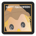 Customizable Spooky Scarecrow Halloween Sticker