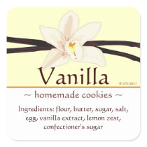 Customizable Square Vanilla Stickers