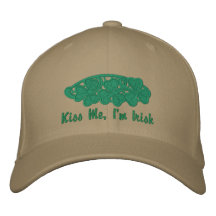 Customizable St. Patrick's Day Shamrock Hat Embroidered Hats