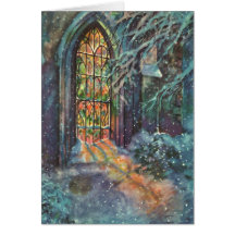Customizable Stained Glass Card