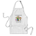 Customizable Stick Family One Apron