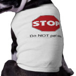 Customizable Stop Sign Dog T Shirt