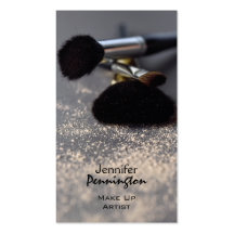 Customizable stylish make up artist business card