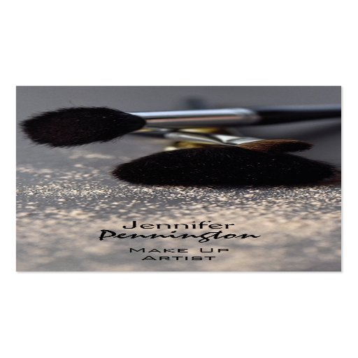 Customizable stylish make up artist business card