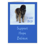 Customizable "Support, Hope, Believe" Card