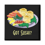 Customizable Sushi Magnet - Add text, background.