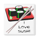 Customizable Sushi Rolls Magnet